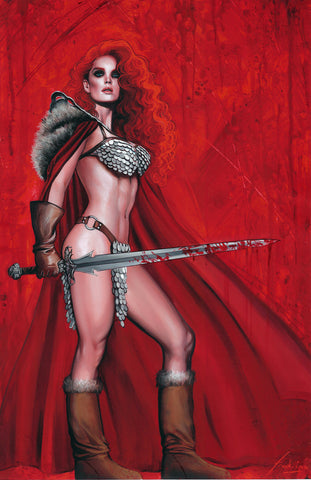 Fred Ian Original Art Red Sonja Illustration