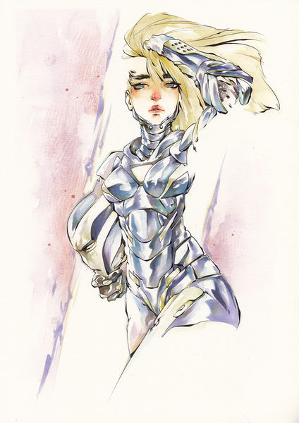 Chuma Hill Original Art A4 Rescue Illustration