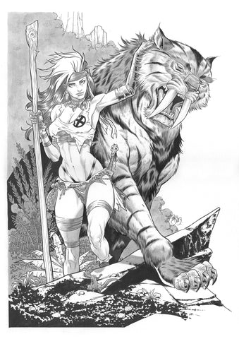 December 01 Advent Calendar Paco Diaz Original Art Savage Rogue Illustration