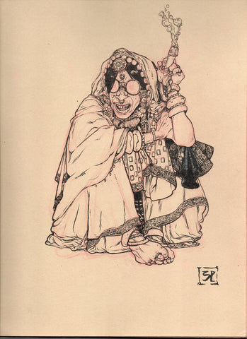 SOM Original Art Rabari Woman Illustration