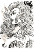 Vincenzo Riccardi Original Art Red Sonja Illustration