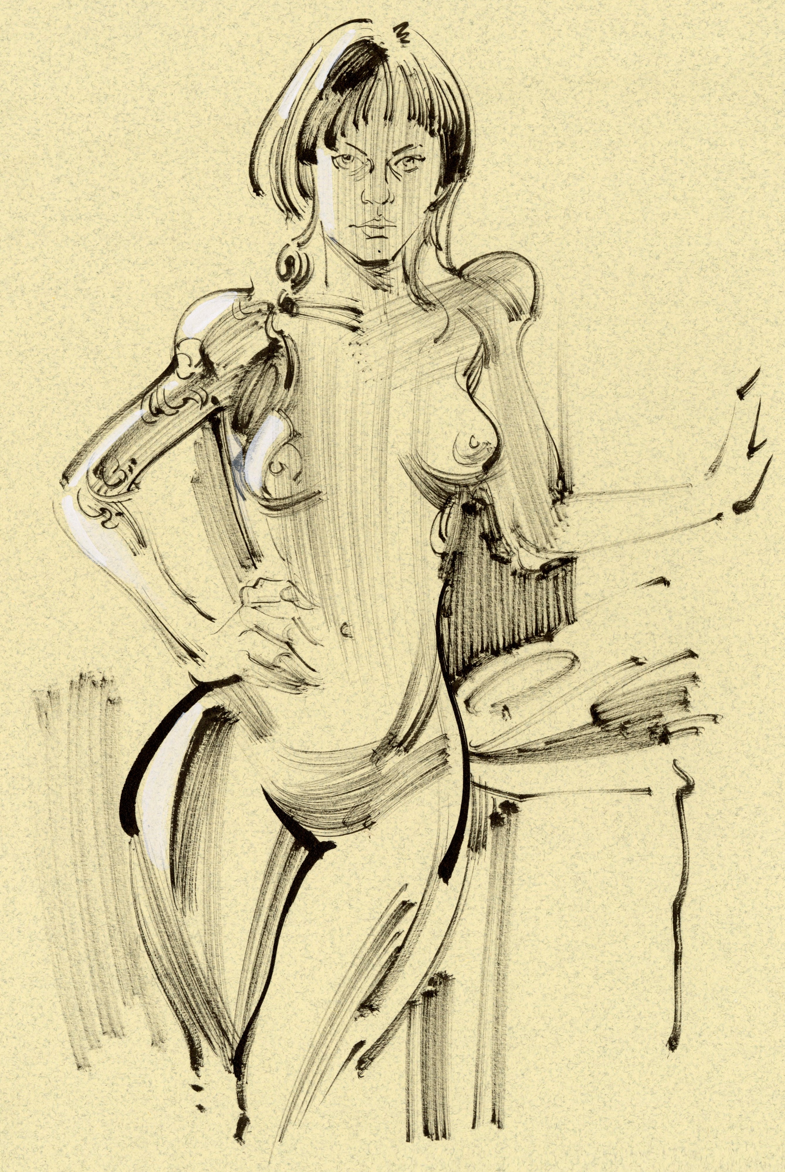 Kagan McLeod Original Art 'Life Drawing: Rose 2' Illustration