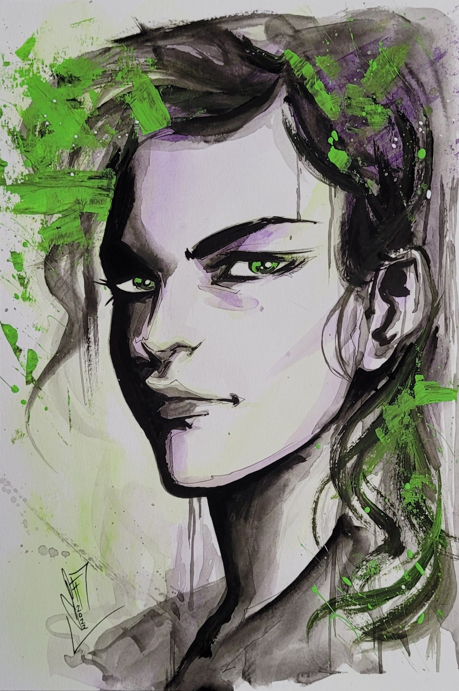 Francesca Fantini Original Art She-Hulk Illustration