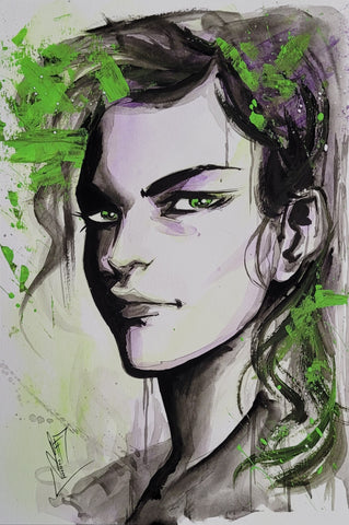 Francesca Fantini Original Art She-Hulk Illustration