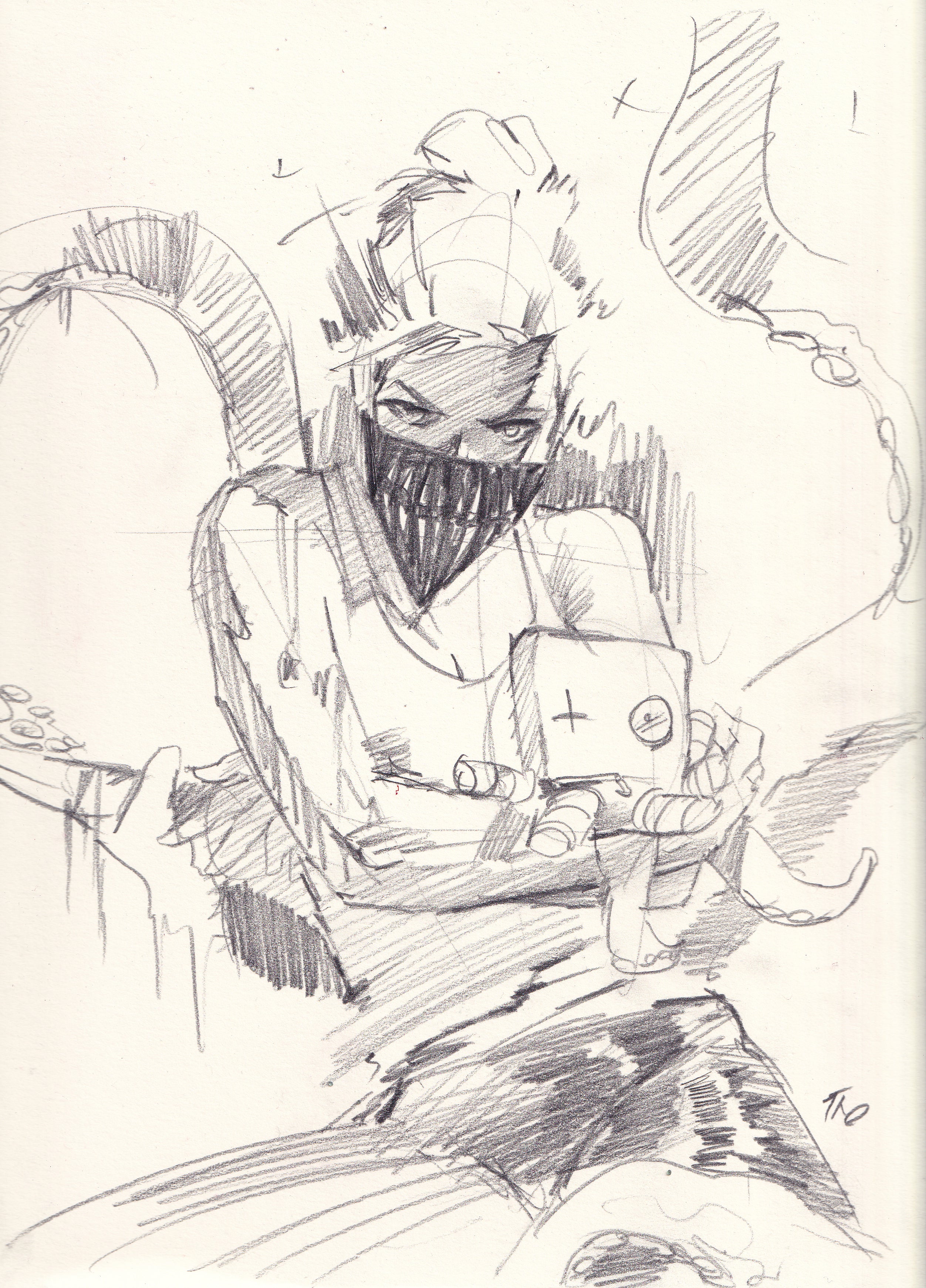 Ito Original Art Something is Killing the Children Pencil Prelim