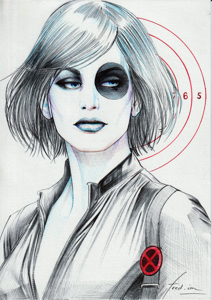Fred Ian Original Art Domino Illustration