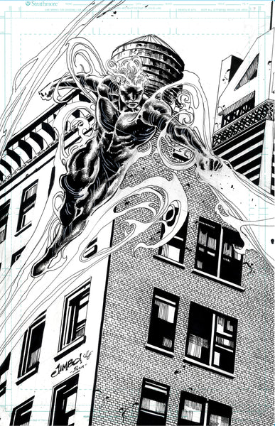 Jimbo Salgado Original Art Fantastic Four Set: The Human Torch Marvel SNAP Art