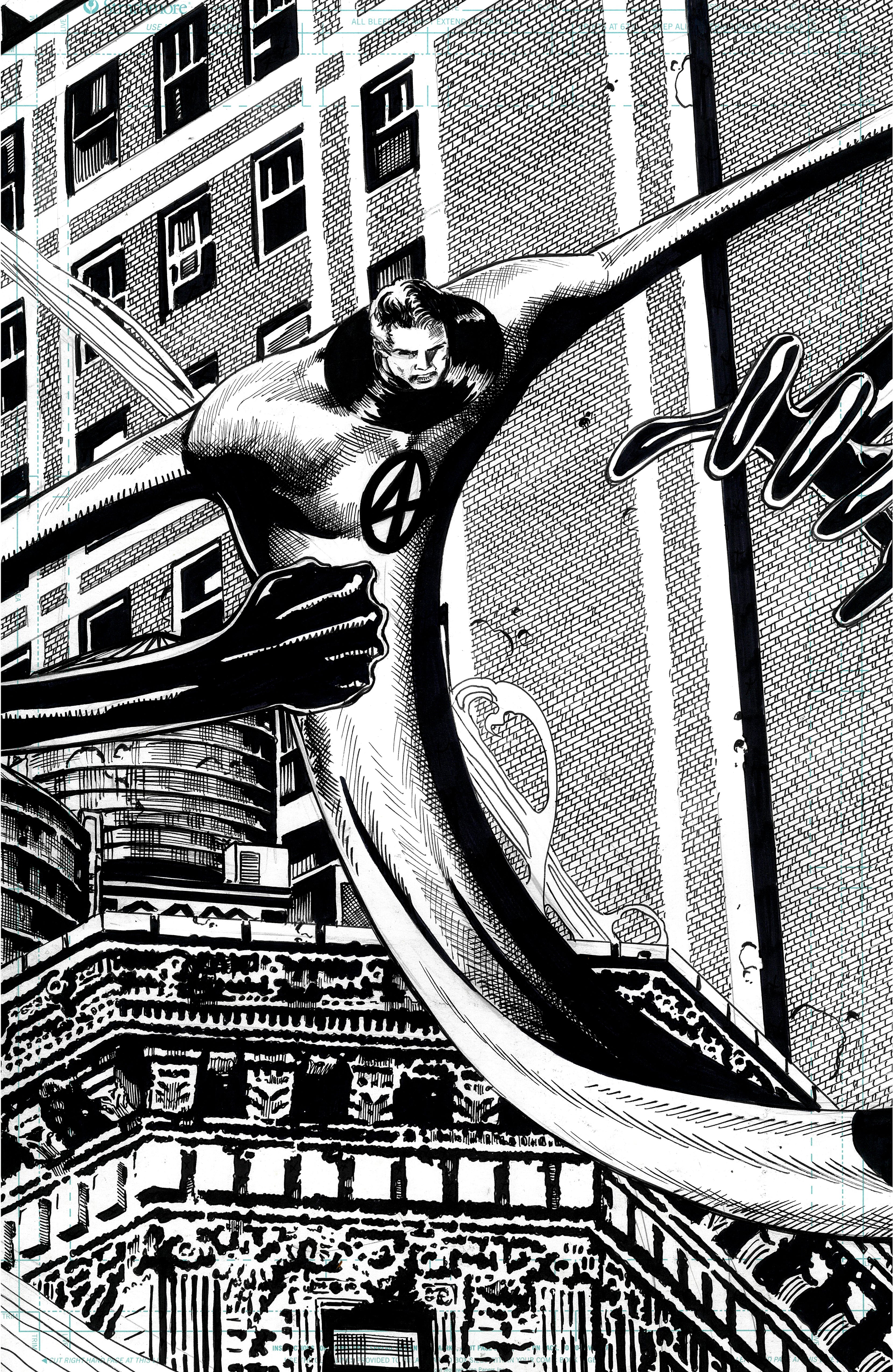 Jimbo Salgado Original Art Fantastic Four Set: Mr Fantastic Marvel SNAP Art
