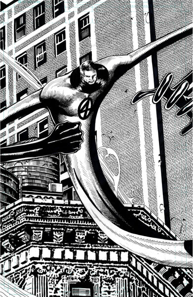 Jimbo Salgado Original Art Fantastic Four Set: Mr Fantastic Marvel SNAP Art