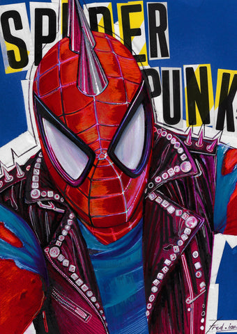 NYCC @ HOME SPECIAL DROP Fred Ian Original Art Spider-Punk! Illustration