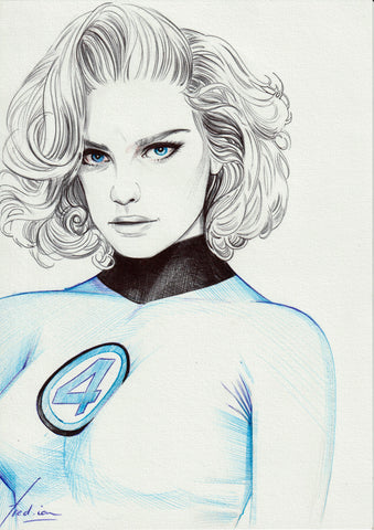 Fred Ian Original Art Sue Storm Illustration