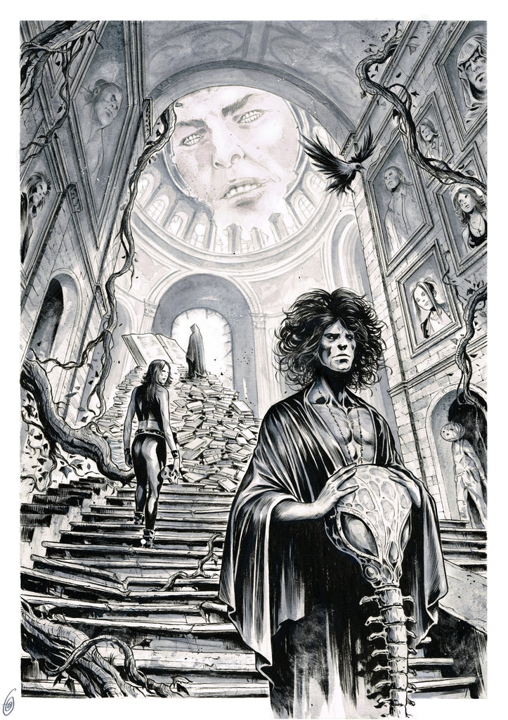 Gianluca Gugliotta Original Art Sandman Illustration – Kirby's Comic Art