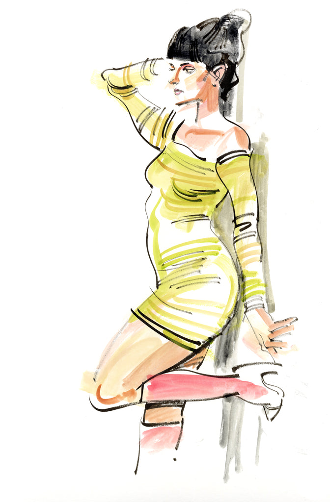 Kagan McLeod Original Art 'Life Drawing: Sara 2' Illustration Comic Art