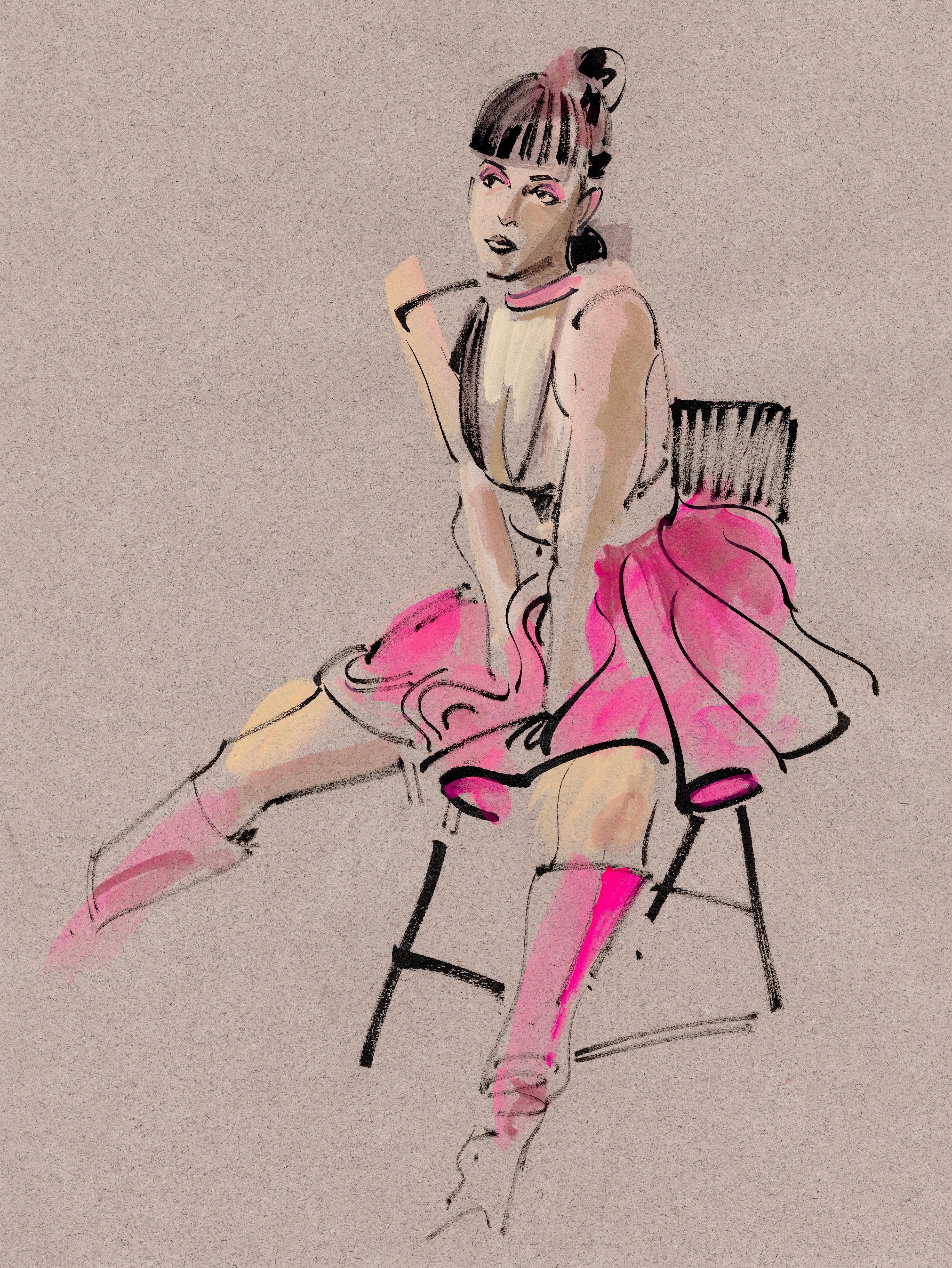 Kagan McLeod Original Art 'Life Drawing: Sarah' Illustration