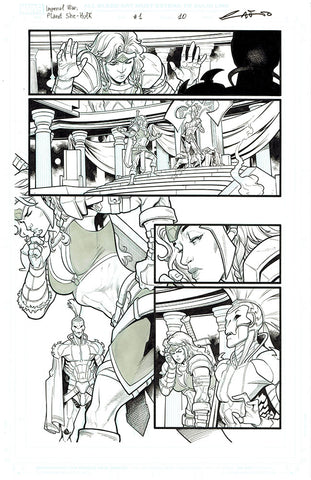 Emilio Laiso Original Art Imperial War: Planet She-Hulk #1 Page 10