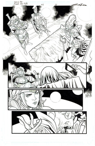 Emilio Laiso Original Art Imperial War: Planet She-Hulk #1 Page 11