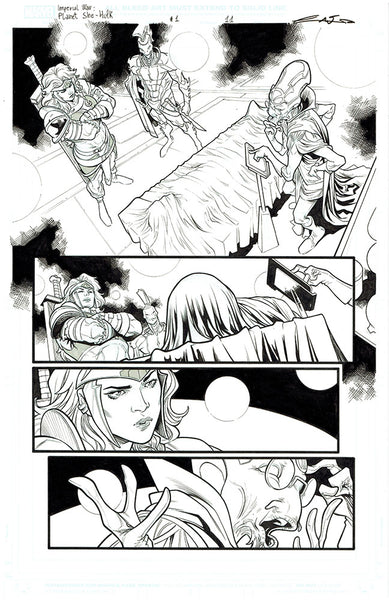 Emilio Laiso Original Art Imperial War: Planet She-Hulk #1 Page 11
