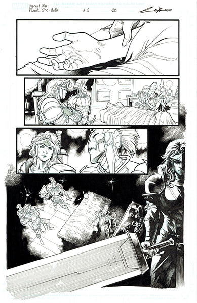 Emilio Laiso Original Art Imperial War: Planet She-Hulk #1 Page 12