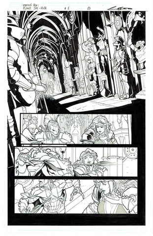 Emilio Laiso Original Art Imperial War: Planet She-Hulk #1 Page 13