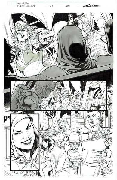 Emilio Laiso Original Art Imperial War: Planet She-Hulk #1 Page 20