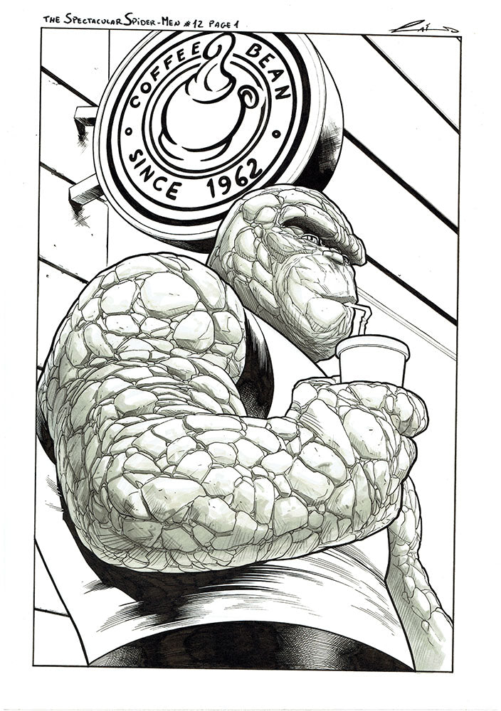 Emilio Laiso Original Art Spectacular Spider-Men #12 Page 1