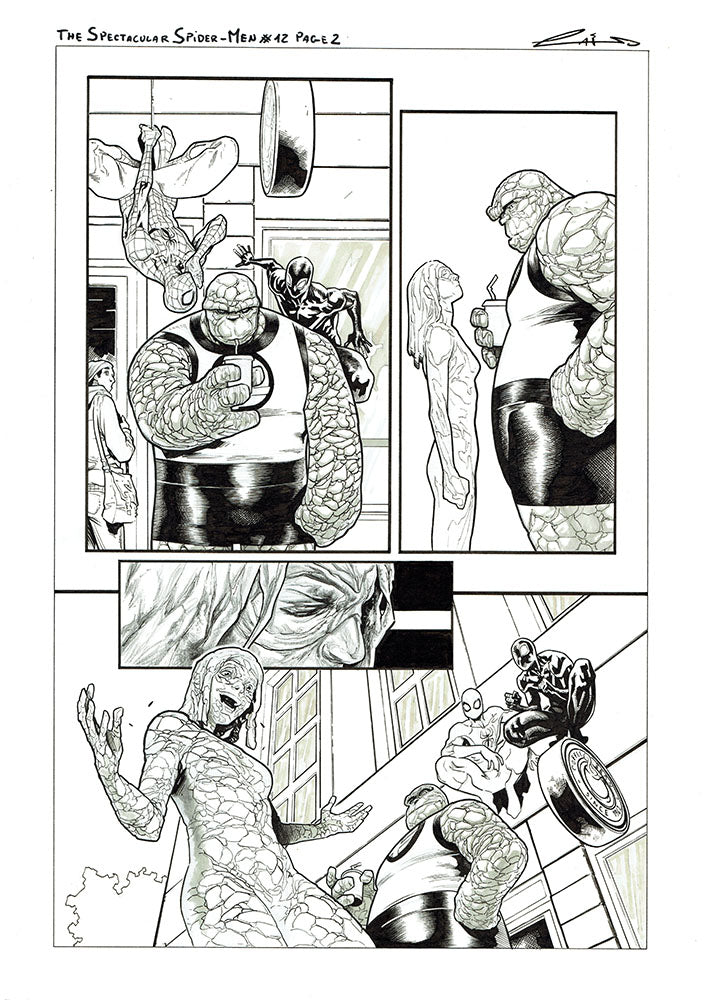 Emilio Laiso Original Art Spectacular Spider-Men #12 Page 2
