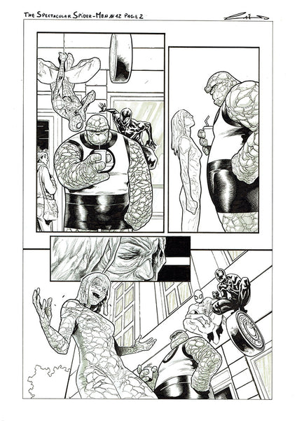 Emilio Laiso Original Art Spectacular Spider-Men #12 Page 2