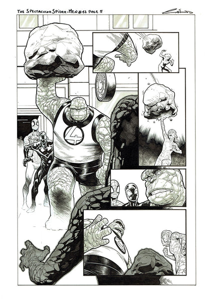 Emilio Laiso Original Art Spectacular Spider-Men #12 Page 5