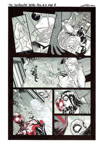 Emilio Laiso Original Art Spectacular Spider-Men #13 Page 8