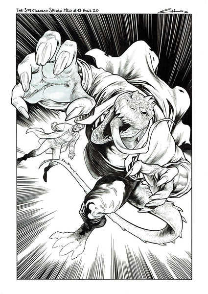 Emilio Laiso Original Art Spectacular Spider-Men #12 Page 20