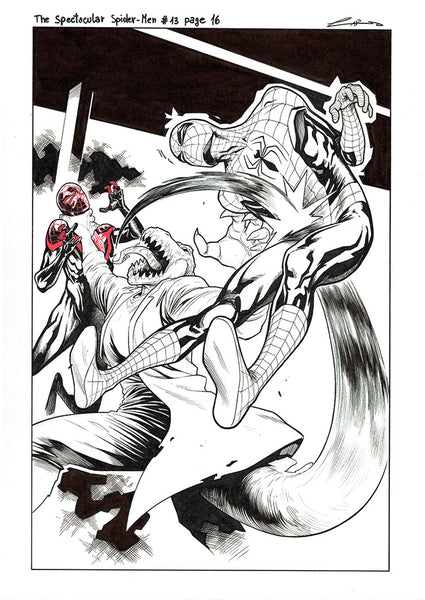 Emilio Laiso Original Art Spectacular Spider-Men #13 Page 16