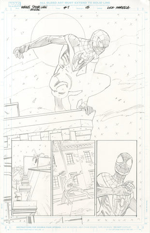 Luca Maresca Original Art Miles Morales Spider-Man Annual #1 Page 5