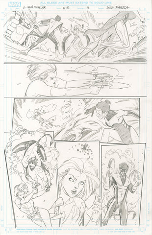 Luca Maresca Original Art X-Men Forever #3 Page 11