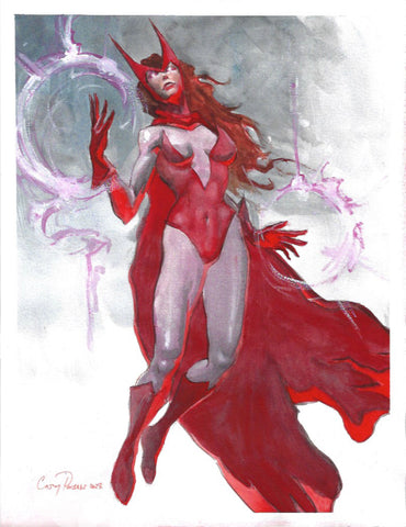 Casey Parsons Original Art Scarlet Witch Illustration