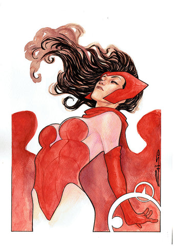 Emilio Laiso Original Art Scarlet Witch Illustration