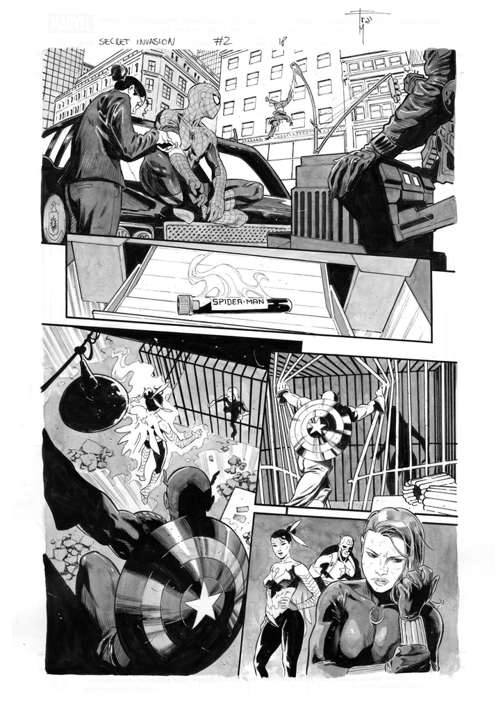 Francesco Mobili Secret Invasion #2 Page 18 Comic Art