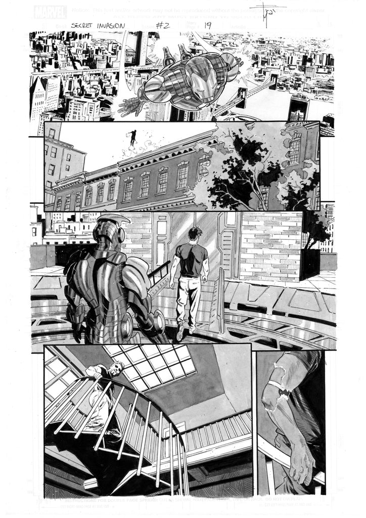 Francesco Mobili Secret Invasion #2 Page 19 Comic Art