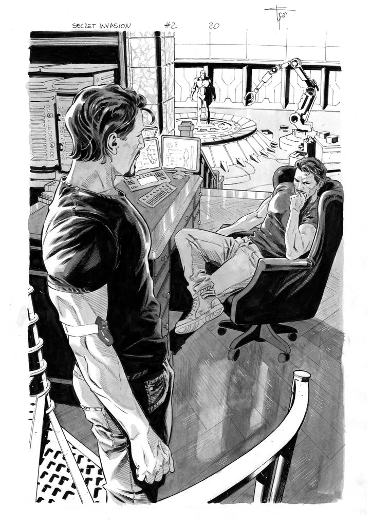 Francesco Mobili Secret Invasion #2 Page 20 Comic Art