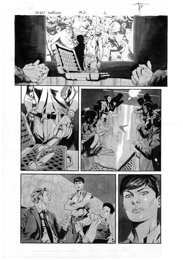 Francesco Mobili Secret Invasion #2 Page 4 Comic Art