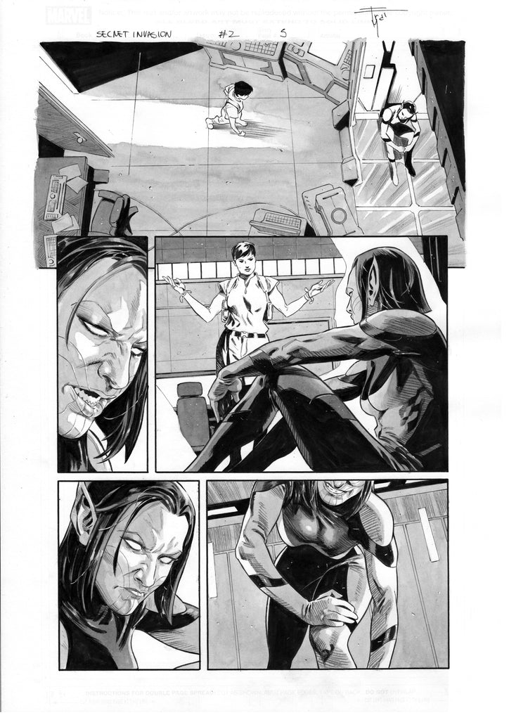 Francesco Mobili Secret Invasion #2 Page 5 Comic Art