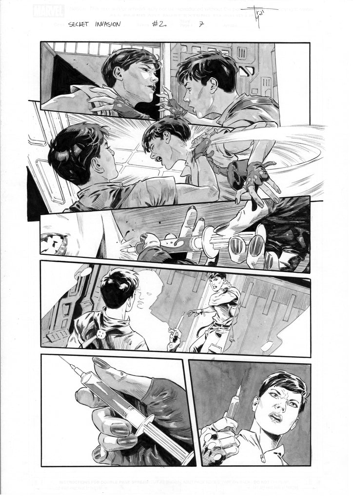 Francesco Mobili Secret Invasion #2 Page 7 Comic Art