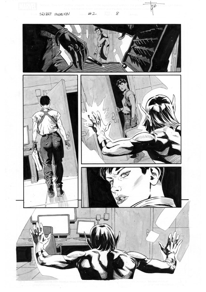 Francesco Mobili Secret Invasion #2 Page 8 Comic Art
