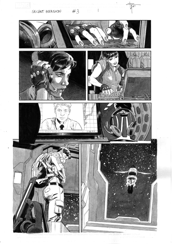 Francesco Mobili Secret Invasion #3 Page 1 Comic Art
