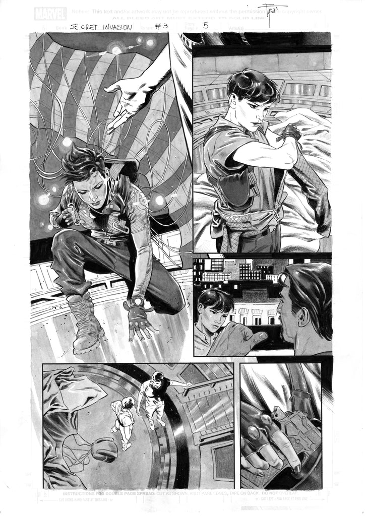 Francesco Mobili Secret Invasion #3 Page 5 Comic Art