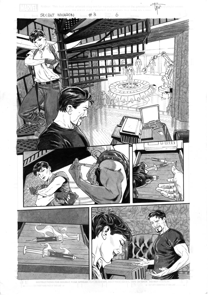 Francesco Mobili Secret Invasion #3 Page 6 Comic Art