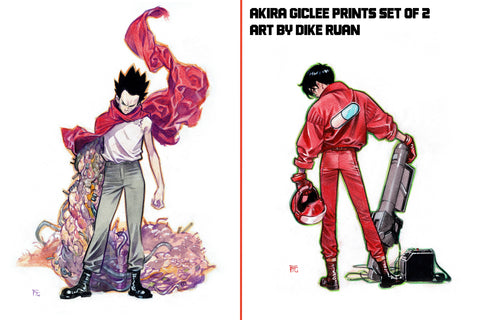 Dike Ruan Akira 12x16" Limited Edition Giclee Prints Set of 2