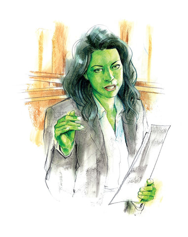 Kagan McLeod Original Art She-Hulk TV Show Study