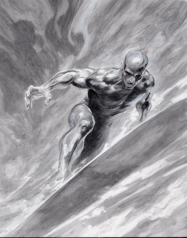 Viktor Farro Original Art Silver Surfer Illustration