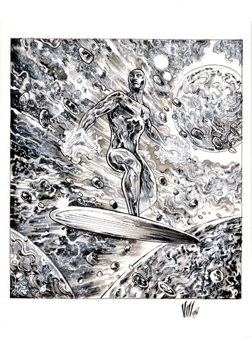 Vincenzo Riccardi Original Art Silver Surfer Marvel SNAP Art