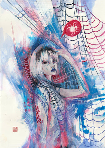 Zu Orzu Original Art Spider-Verse Spider-Gwen Illustration